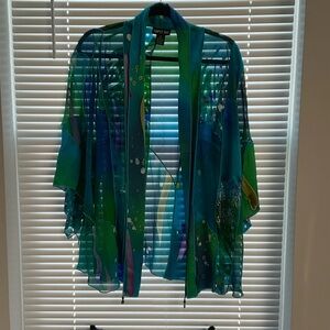 Colorful Sheer Kimono